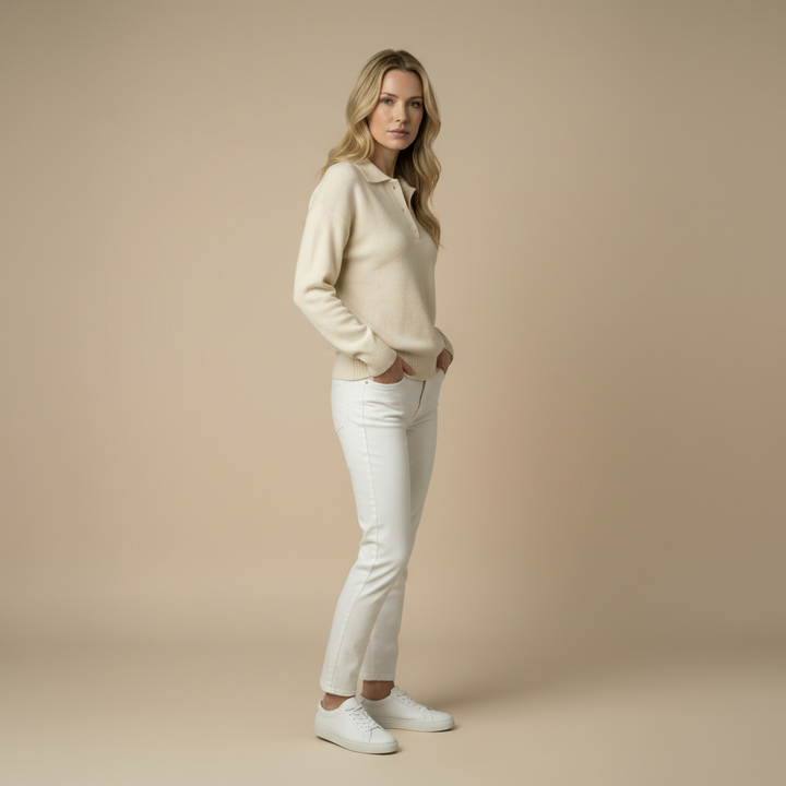 CHARLINE | SOFT KNIT COLLARED JUMPER