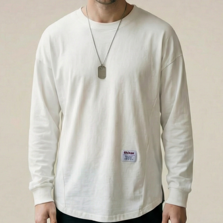 MARCUS | OVERSIZED COTTON LONG-SLEEVE SHIRT