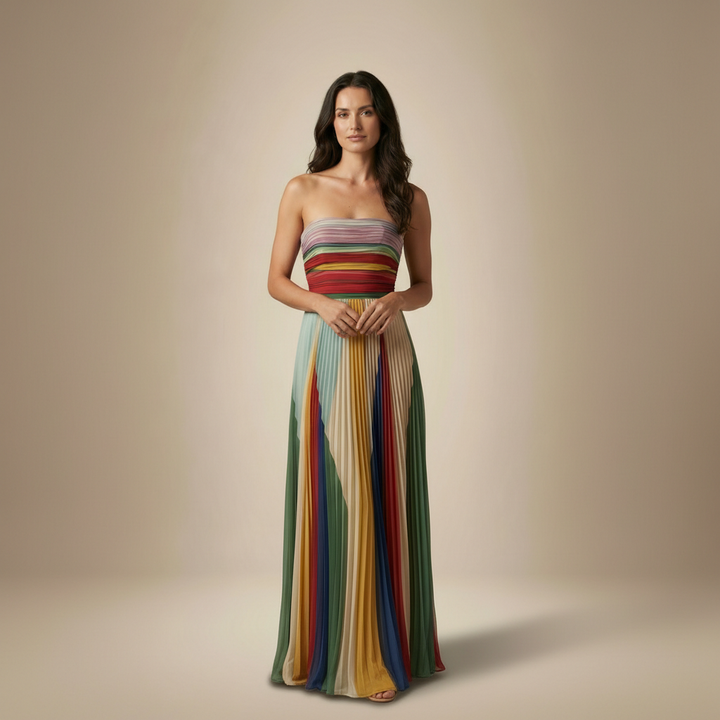 ELENA | FLOWING MIDI DRESS WITH RELAXED SILHOUETTE