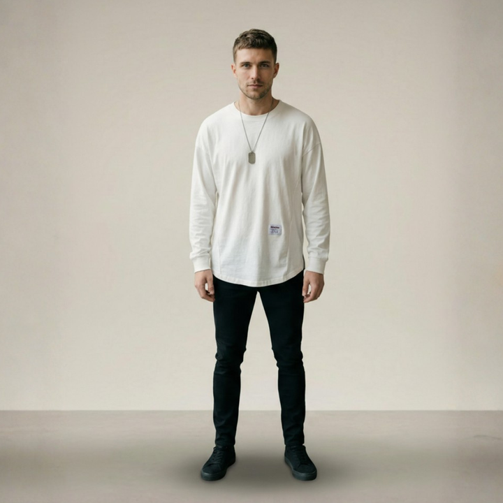 MARCUS | OVERSIZED COTTON LONG-SLEEVE SHIRT