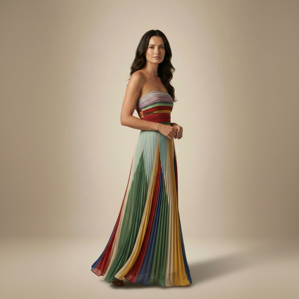 ELENA | FLOWING MIDI DRESS WITH RELAXED SILHOUETTE