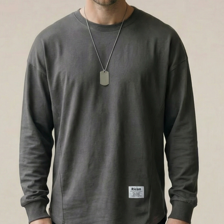 MARCUS | OVERSIZED COTTON LONG-SLEEVE SHIRT