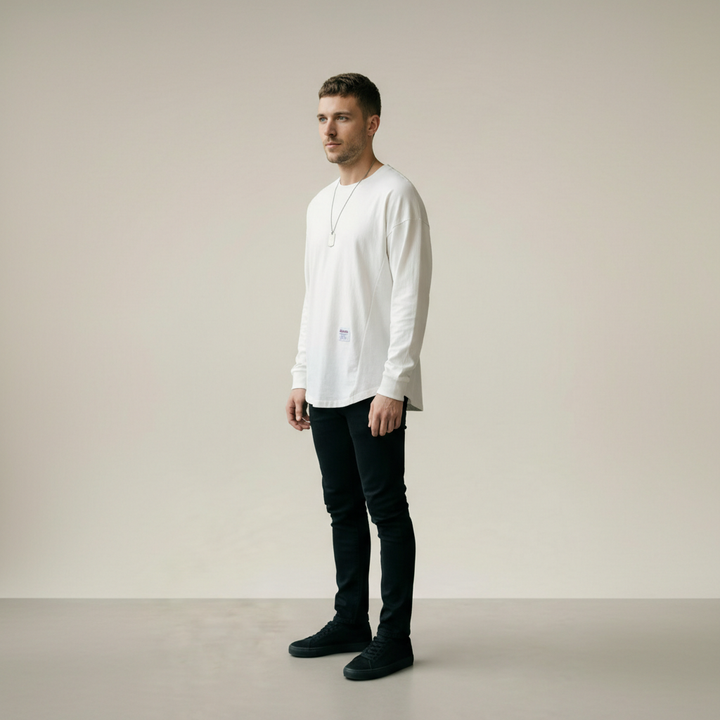 MARCUS | OVERSIZED COTTON LONG-SLEEVE SHIRT