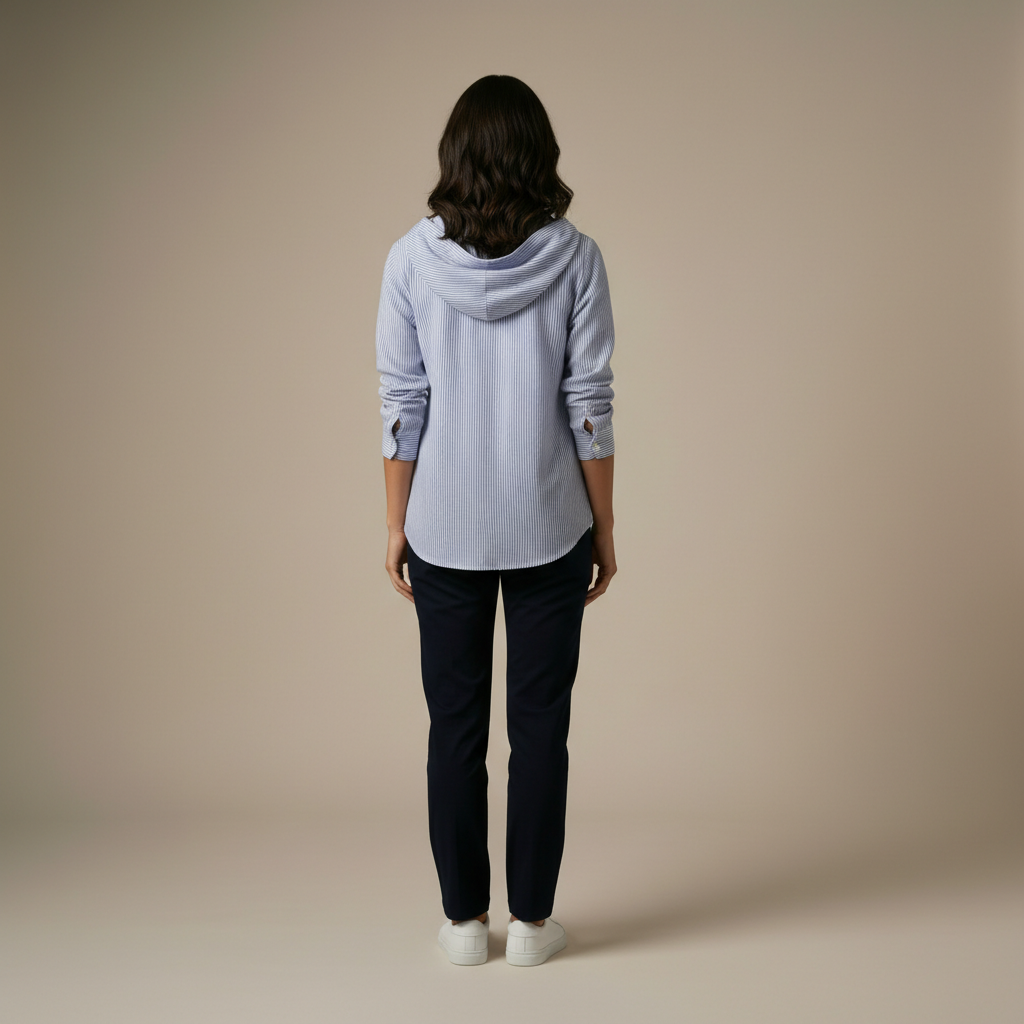 CAMILLE | LIGHTWEIGHT HOODED BLOUSE