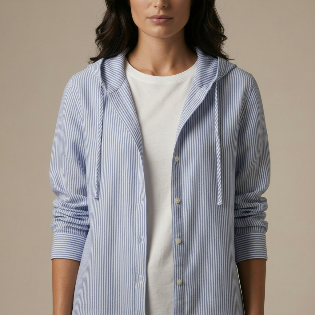 CAMILLE | LIGHTWEIGHT HOODED BLOUSE