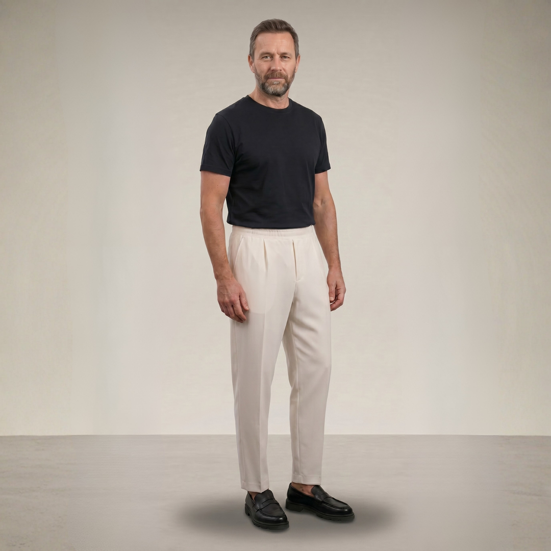 ARCHIE | SLIM TAPERED TROUSERS