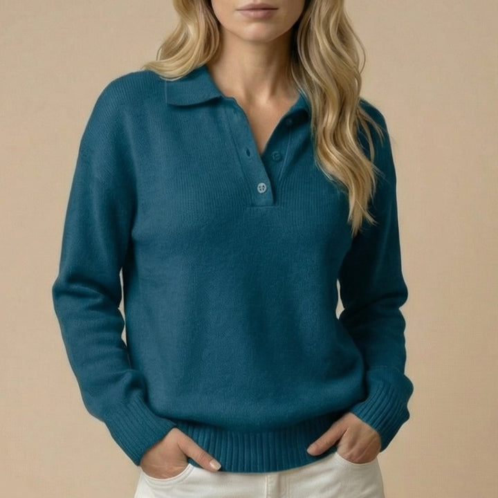 CHARLINE | SOFT KNIT COLLARED JUMPER