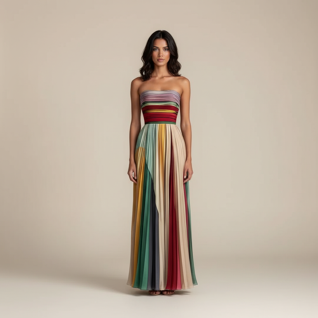 ELENA | FLOWING MIDI DRESS WITH RELAXED SILHOUETTE